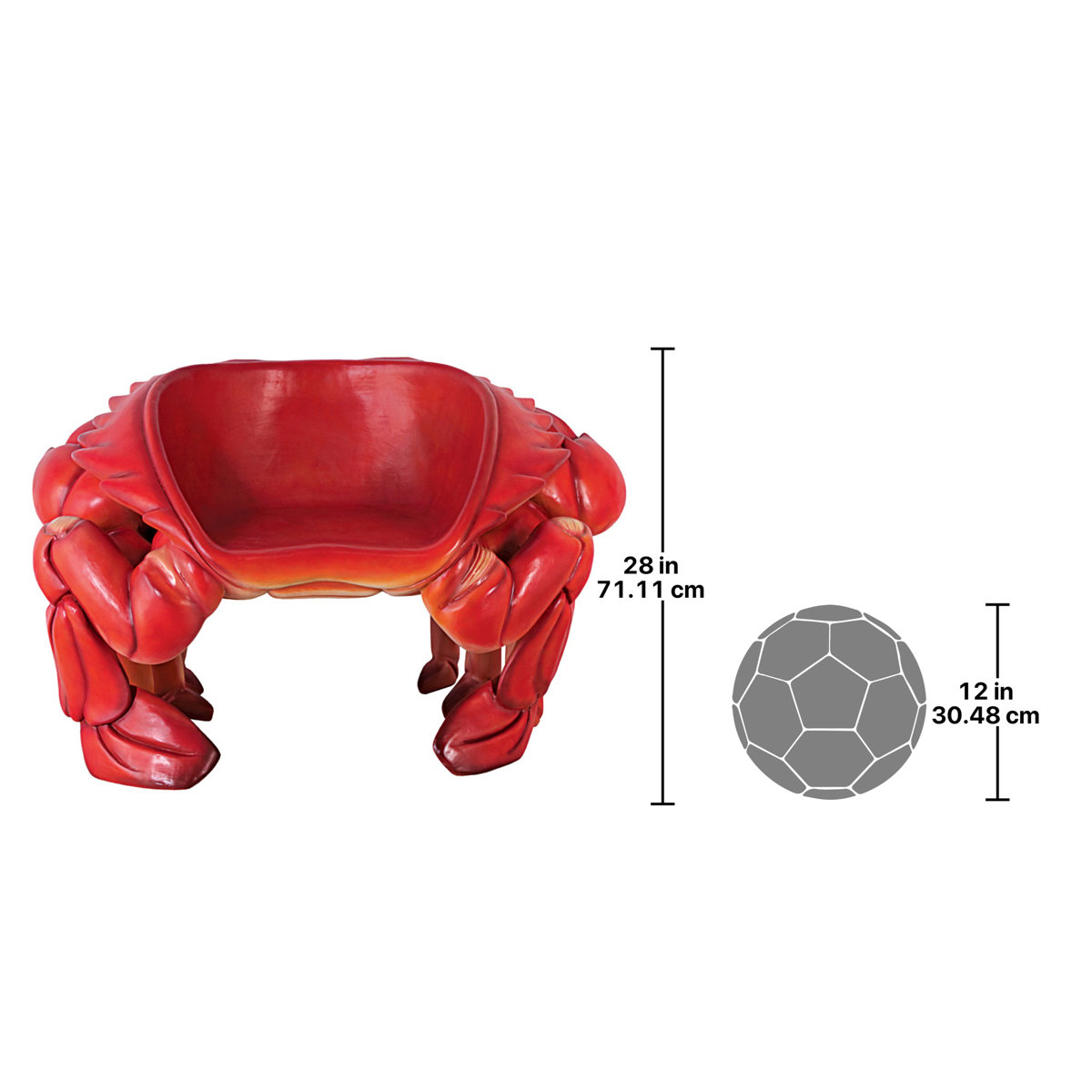 Design Toscano Giant King Crab Sculptural Lounge Chair & Reviews | Wayfair